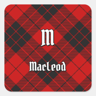 Clan Macleod of Raasay Tartan Square Sticker