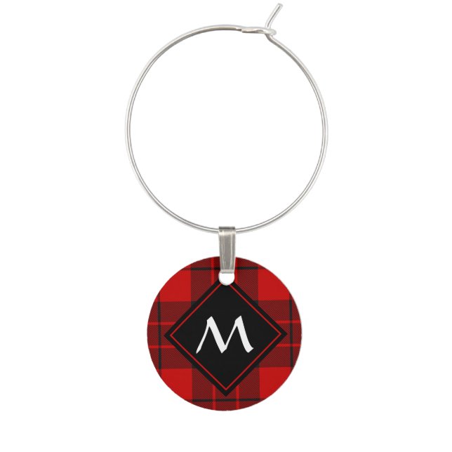 Clan Macleod of Raasay Tartan Wine Charm (Front)