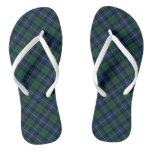 Clan Macleod Of Skye Tartan Blue And Green Plaid Flip Flops at Zazzle