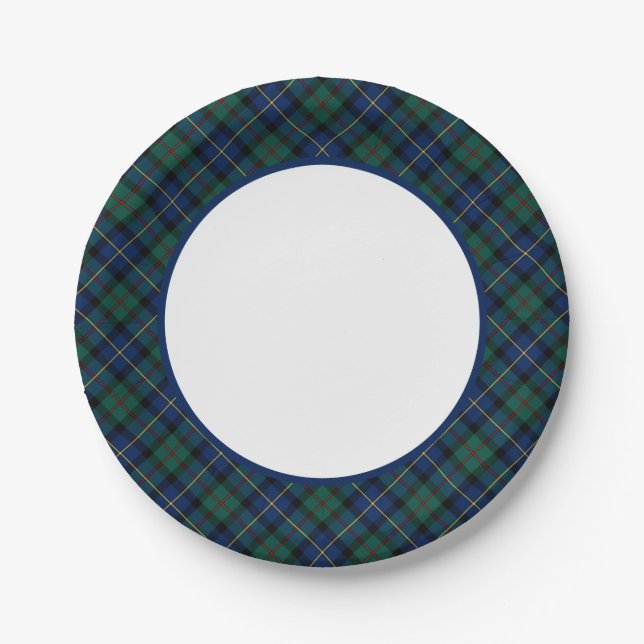 Clan MacLeod of Skye Tartan Border Paper Plates (Front)