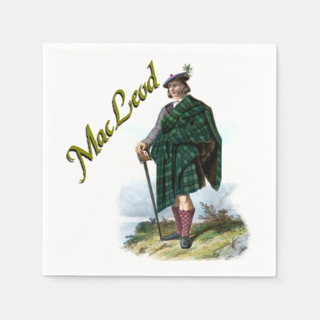 Clan MacLeod Scottish Dream Napkins (Front)
