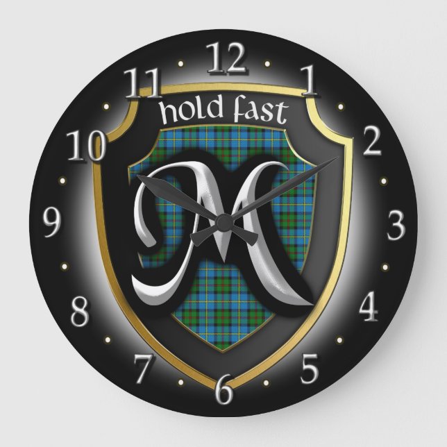 Clan MacLeod Tartan Clock (Front)