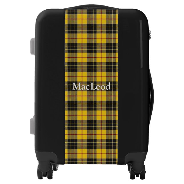 Clan MacLeod Tartan Customize Your Name Luggage (Front)