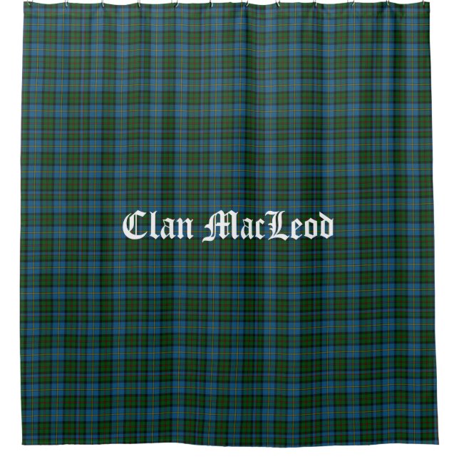 Clan MacLeod Tartan Shower Curtain (Front)