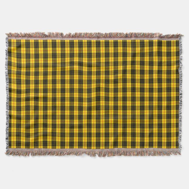 Clan Macleod Tartan Throw Blanket (Front)