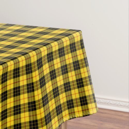 Clan MacLeod Yellow and Black Scottish Tartan Tablecloth