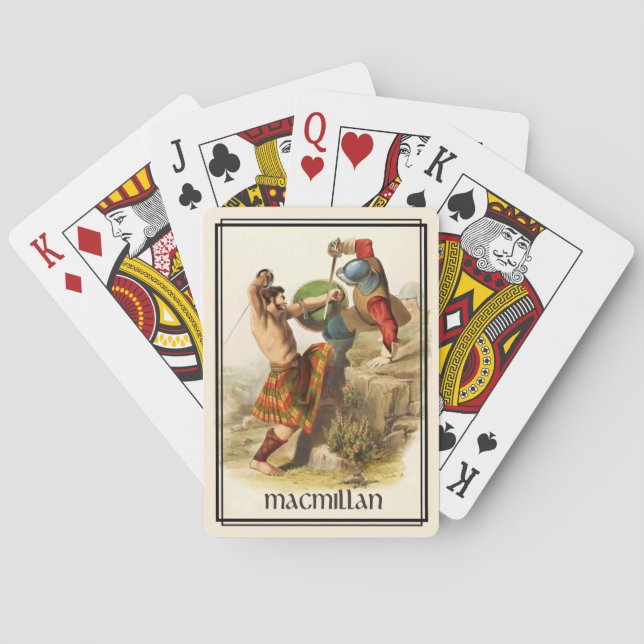 Clan MacMillan Classic Scotland Bicycle Deck Poker Cards (Back)