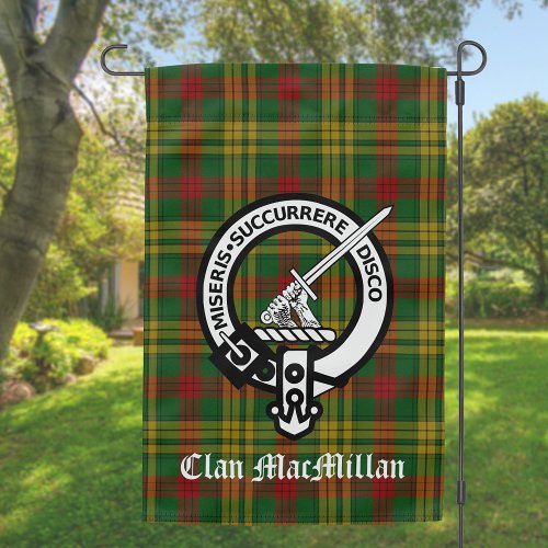 Clan MacMillan Crest Badge  Tartan  Garden Flag
