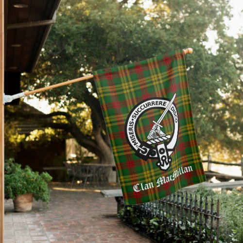 Clan MacMillan Crest Badge  Tartan  House Flag