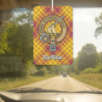 Clan MacMillan Crest over Dress Tartan Air Freshener