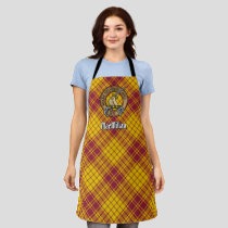 Clan MacMillan Crest over Dress Tartan Apron