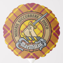 Clan MacMillan Crest over Dress Tartan Balloon