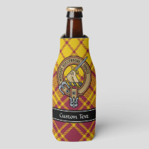 Clan MacMillan Crest over Dress Tartan Bottle Cooler