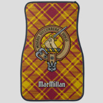 Clan MacMillan Crest over Dress Tartan Car Floor Mat