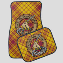 Clan MacMillan Crest over Dress Tartan Car Floor Mat