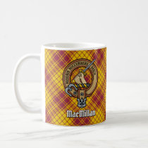 Clan MacMillan Crest over Dress Tartan Coffee Mug