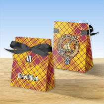 Clan MacMillan Crest over Dress Tartan Favor Boxes