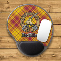 Clan MacMillan Crest over Dress Tartan Gel Mouse Pad