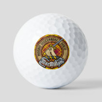 Clan MacMillan Crest over Dress Tartan Golf Balls