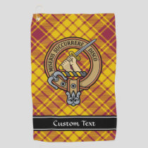 Clan MacMillan Crest over Dress Tartan Golf Towel