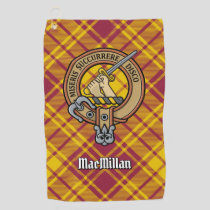 Clan MacMillan Crest over Dress Tartan Golf Towel