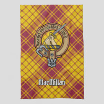 Clan MacMillan Crest over Dress Tartan Kitchen Towel