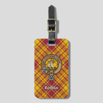 Clan MacMillan Crest over Dress Tartan Luggage Tag