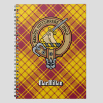 Clan MacMillan Crest over Dress Tartan Notebook