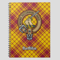 Clan MacMillan Crest over Dress Tartan Notebook