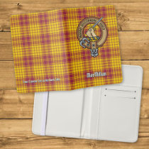 Clan MacMillan Crest over Dress Tartan Passport Holder