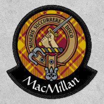 Clan MacMillan Crest over Dress Tartan Patch