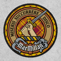 Clan MacMillan Crest over Dress Tartan Patch