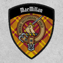 Clan MacMillan Crest over Dress Tartan Patch