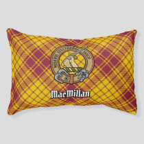 Clan MacMillan Crest over Dress Tartan Pet Bed