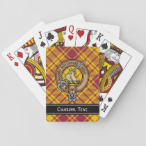 Clan MacMillan Crest over Dress Tartan Playing Cards