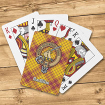 Clan MacMillan Crest over Dress Tartan Poker Cards