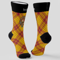 Clan MacMillan Crest over Dress Tartan Socks