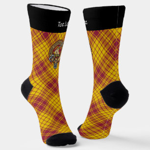 Clan MacMillan Crest over Dress Tartan Socks