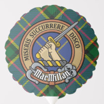 Clan MacMillan Crest over Hunting Tartan Balloon