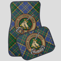 Clan MacMillan Crest over Hunting Tartan Car Floor Mat