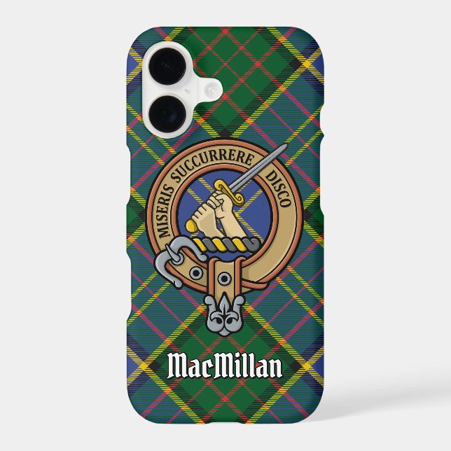 Clan MacMillan Crest over Hunting Tartan Case-Mate iPhone Case (Back)