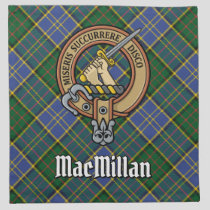 Clan MacMillan Crest over Hunting Tartan Cloth Napkin