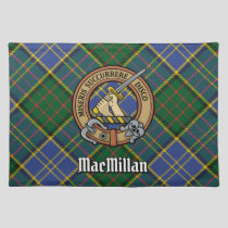 Clan MacMillan Crest over Hunting Tartan Cloth Placemat
