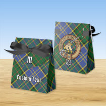 Clan MacMillan Crest over Hunting Tartan Favor Boxes
