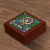 Clan MacMillan Crest over Hunting Tartan Gift Box