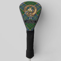 Clan MacMillan Crest over Hunting Tartan Golf Head Cover