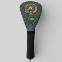 Clan MacMillan Crest over Hunting Tartan Golf Head Cover