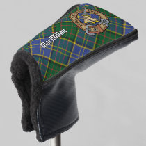 Clan MacMillan Crest over Hunting Tartan Golf Head Cover