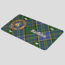 Clan MacMillan Crest over Hunting Tartan License Plate