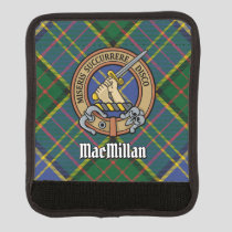 Clan MacMillan Crest over Hunting Tartan Luggage Handle Wrap
